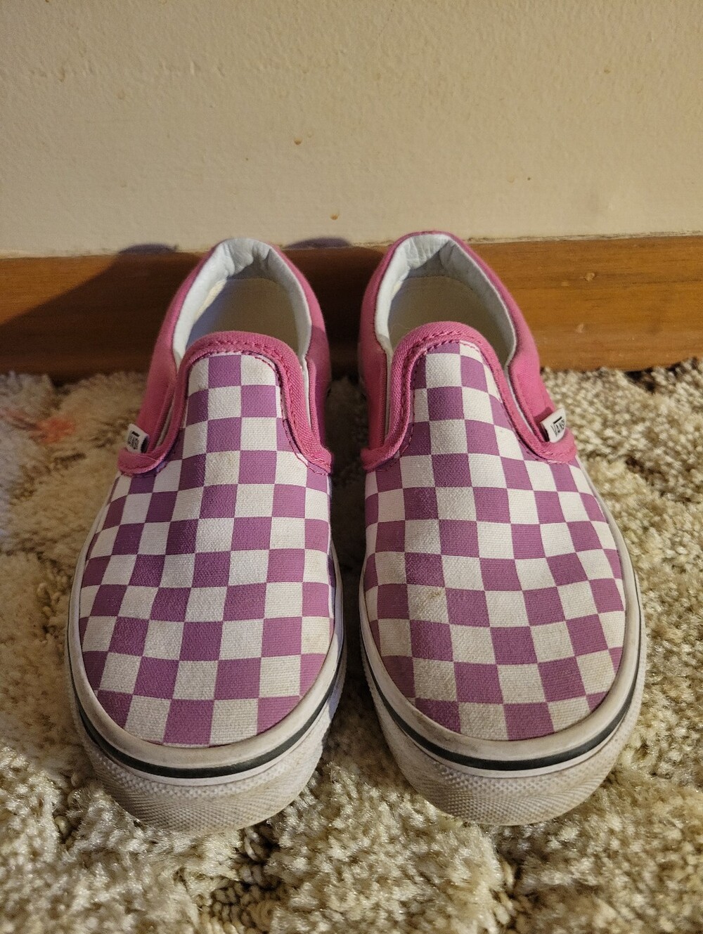 Kids Vans Checkerboard Canvas Shoes